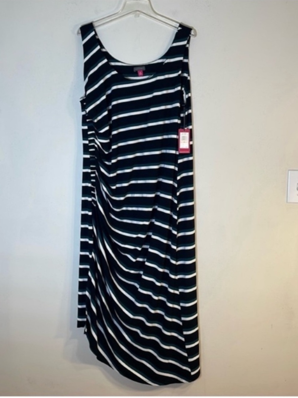 Vince Camuto Tropical Heat Boho Stripe Asymmetrical Dress. 2X. NWT. $134!